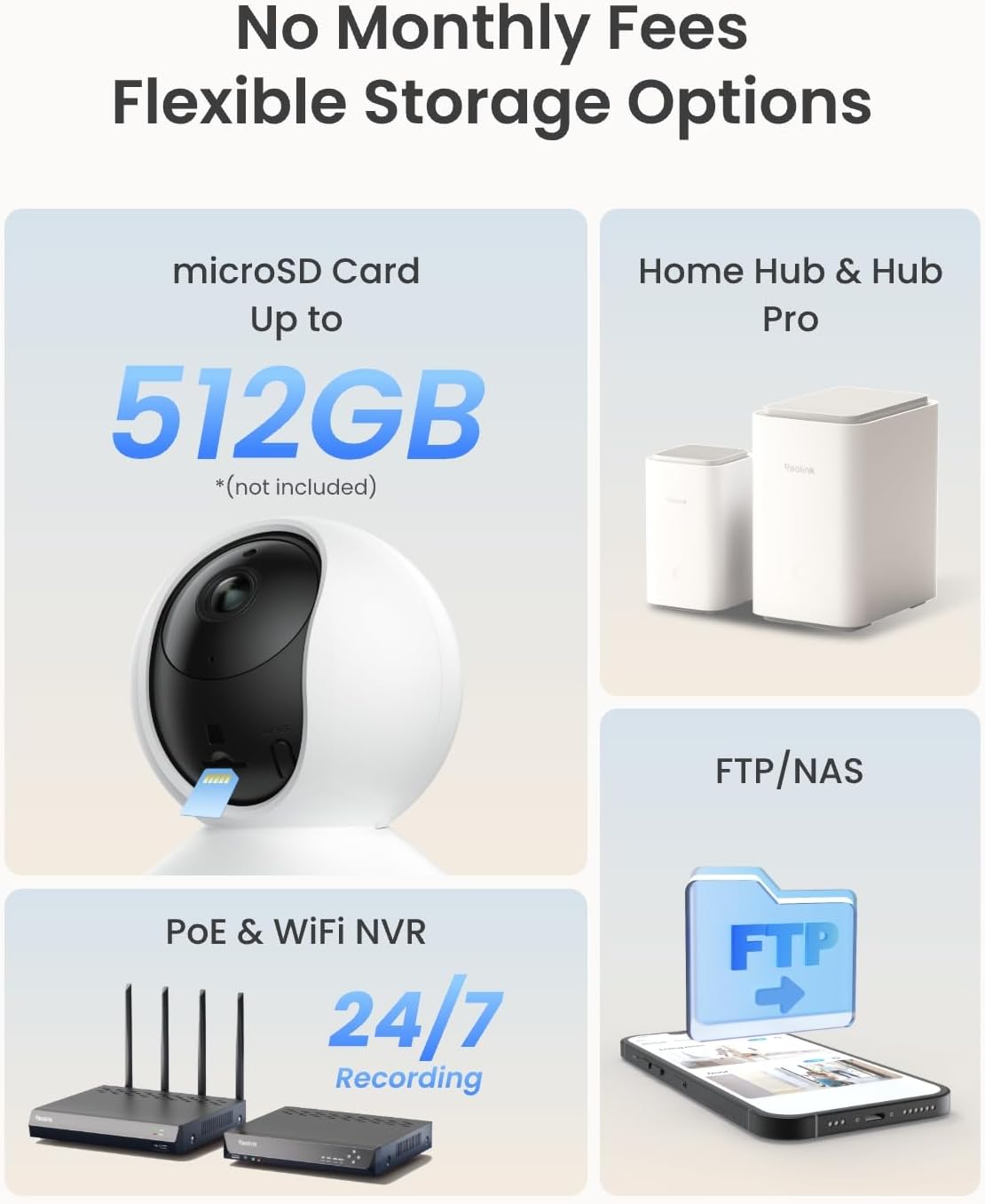 REOLINK E1 Pro 3K PT Wi-Fi Indoor Camera app interface