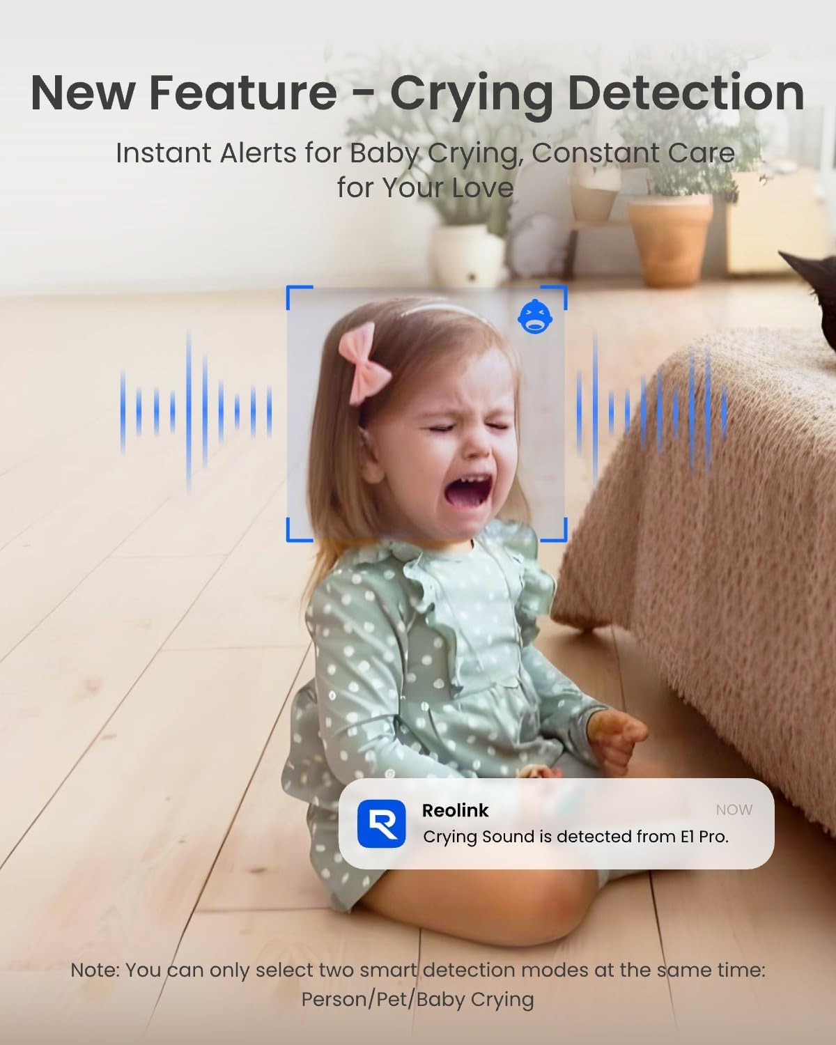 REOLINK E1 Pro 3K PT Wi-Fi Indoor Camera features illustration